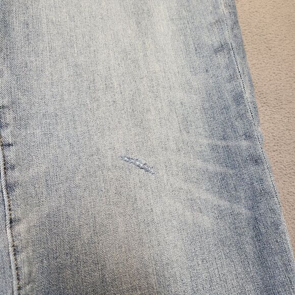 Gap 1969 Jeans Mens 30x29 Blue Slim Straight Leg Distressed Denim - Picture 6 of 11